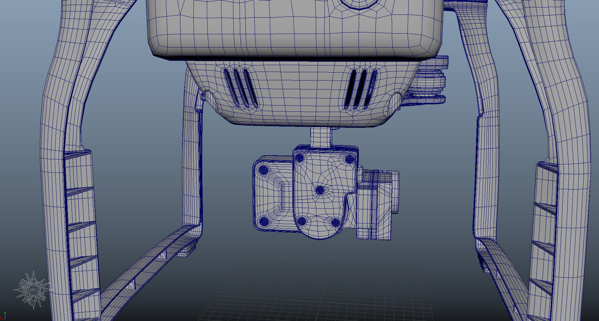 精细的无人机3D模型